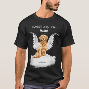 Pet Memorial Angel Dog Golden Retriever T-shirt