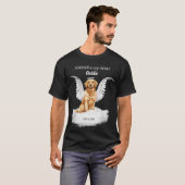 Pet Memorial Angel Dog Golden Retriever T-shirt (Voorkant volledig)