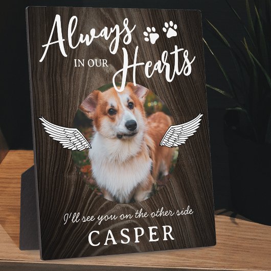 Pet Memorial Angel Wings Foto Fotoplaat