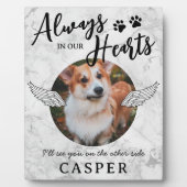 Pet Memorial Angel Wings Photo Plaque Fotoplaat (Voorkant)