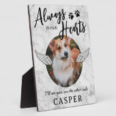Pet Memorial Angel Wings Photo Plaque Fotoplaat (Zijkant)