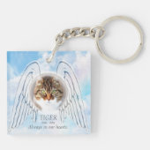 Pet Memorial Angel Wings Sleutelhanger (Achterkant)