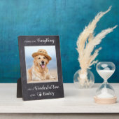 Pet Memorial Bedankt voor alles wat verloren gaat  Fotoplaat (Zijkant)