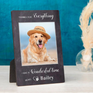 Pet Memorial Bedankt voor alles wat verloren gaat  Fotoplaat