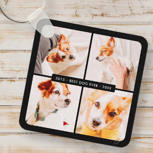 Pet Memorial Beste Hond Ooit Moderne Fotocollage Sleutelhanger