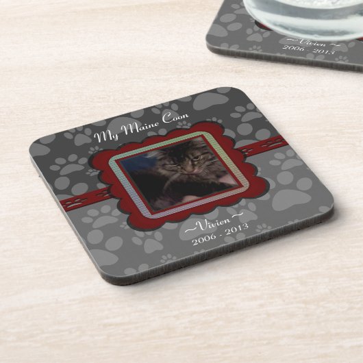  Pet Memorial Bier Onderzetter (Linkerzijde)