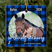 Pet Memorial Blue Pset Pet Loss Keepslag Keramisch Ornament