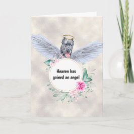 Pet memorial Cane corso dog angel vleugelgedicht Kaart