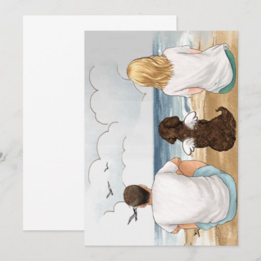 Pet Memorial Card - Aangepast Aankondiging (Voorkant / Achterkant)