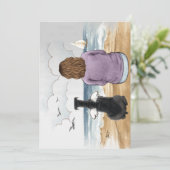 Pet Memorial Card - Aangepast Aankondiging (Staand voorkant)