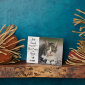 Pet Memorial Cat Fotoplaque Fotoplaat (Zijkant)