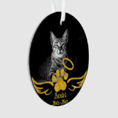 Pet memorial - Cat memorial - Dog memorial Ornament (voorkant)