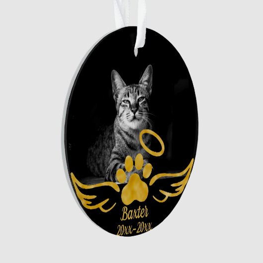 Pet memorial - Cat memorial - Dog memorial Ornament (voorkant)