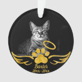 Pet memorial - Cat memorial - Dog memorial Ornament (voorkant)