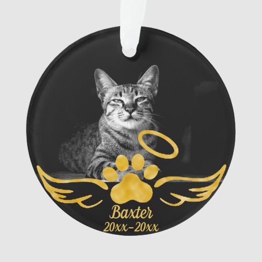 Pet memorial - Cat memorial - Dog memorial Ornament (voorkant)