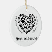 Pet Memorial Ceramic Ornament (Rechts)