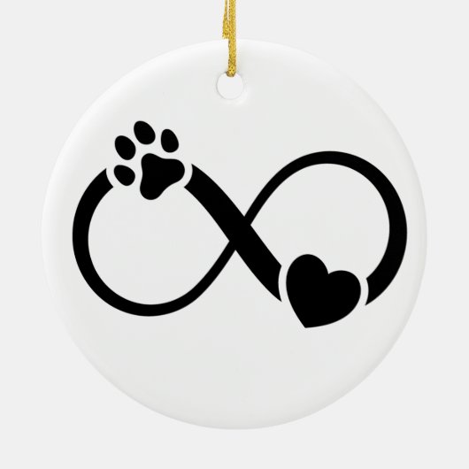 Pet Memorial Ceramic Ornament (Achterkant)