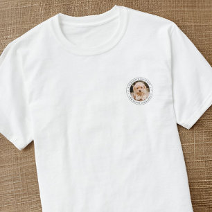 Pet Memorial Certified Good Boy Custom Foto T-shirt