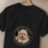 Pet Memorial Certified Good Boy Custom Foto T-shirt
