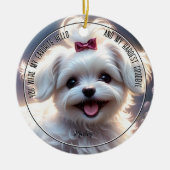 Pet Memorial Circle Keramisch Ornament (Voorkant)