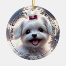 Pet Memorial Circle Keramisch Ornament