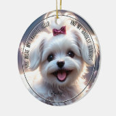 Pet Memorial Circle Keramisch Ornament (Links)