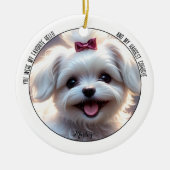 Pet Memorial Circle Keramisch Ornament (Voorkant)
