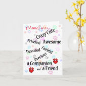 Pet Memorial Crazy Cute Sympathie Kaart (Gele Bloem)