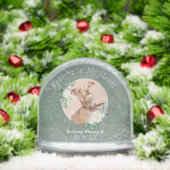 Pet Memorial Custom Greenery Snow Wereldbollen Sneeuwbol (Kerstmis)