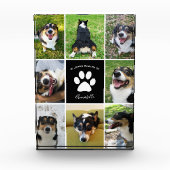 Pet Memorial Custom Hond Collage Fotoblokken (Voorkant)