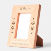 Pet Memorial Custom Paw Prints Houten Afbeelding Gegraveerde Lijstjes (Links)
