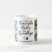 Pet Memorial Custom Photo Dog Paw Print Pet Loss Koffiemok (Center)