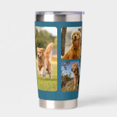 Pet Memorial Custom Photo Keepsake Geïsoleerde Drinkbeker (Links)