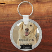 Pet Memorial Custom Photo Sleutelhanger (Voorkant)