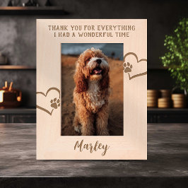 Pet Memorial Dank u Gegraveerde Lijstjes