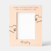 Pet Memorial Dank u Gegraveerde Lijstjes (Voorkant)