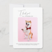 Pet Memorial Dank u opmerking Kaart Notitiekaartje (Voorkant)