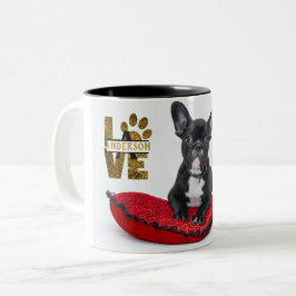 PET Memorial (Dog Cat) PHOTO Collage Cft Custom Tweekleurige Koffiemok