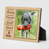 Pet Memorial Dog Foto Fotoplaat (Zijkant)