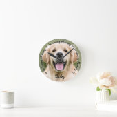 Pet Memorial Dog Foto Pet Loss of Loving Memory Ronde Klok (Huis)