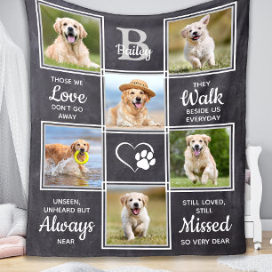 Pet Memorial Dog Keepomwille Sympathie Citaat Pet  Fleece Deken