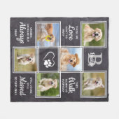 Pet Memorial Dog Keepomwille Sympathie Citaat Pet  Fleece Deken (Voorkant (Horizontaal))