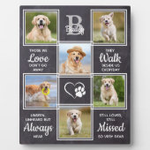 Pet Memorial Dog Keepomwille Sympathie Citaat Pet  Fotoplaat (Voorkant)