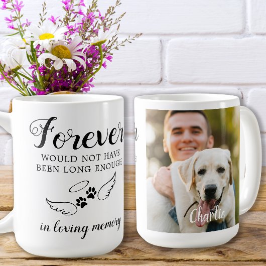 Pet Memorial Dog Loss Loss Loss Memory Custom Phot Koffiemok