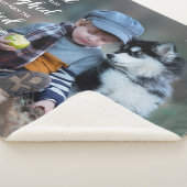 Pet Memorial Dog Loss Poem Custom Foto Sherpa Deken (3/4)