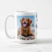 Pet Memorial Dog Paw Print Pet Verlies Aangepaste  Koffiemok (Links)