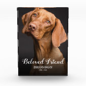 Pet Memorial | Dog Photo Beloved Friend Fotoblokken (Voorkant)