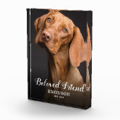 Pet Memorial | Dog Photo Beloved Friend Fotoblokken (Rechts)