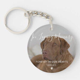 Pet Memorial Dog Photo Pet Loss Keepsake Sleutelhanger