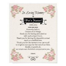 Pet Memorial Dog Prayer